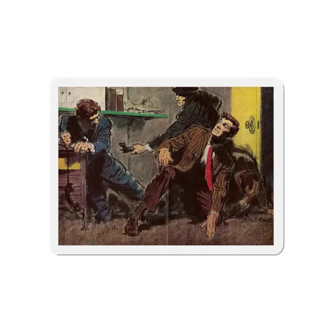 Publication unknown (2) (Magazine Illustration) Refrigerator Magnet 5 Inch Die-Cut - The Sticker Space