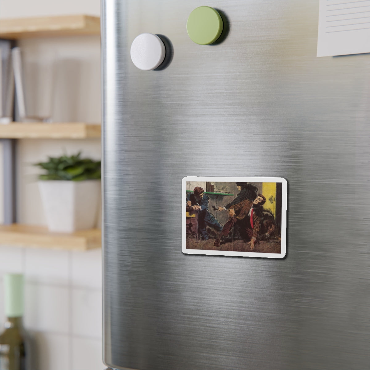 Publication unknown (2) (Magazine Illustration) Refrigerator Magnet-The Sticker Space