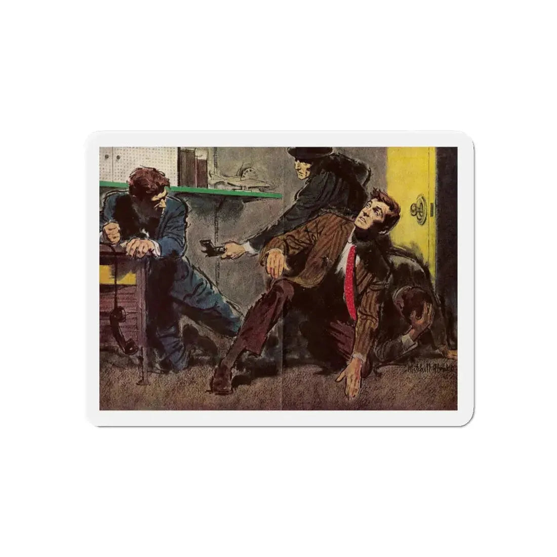 Publication unknown (2) (Magazine Illustration) Refrigerator Magnet - The Sticker Space