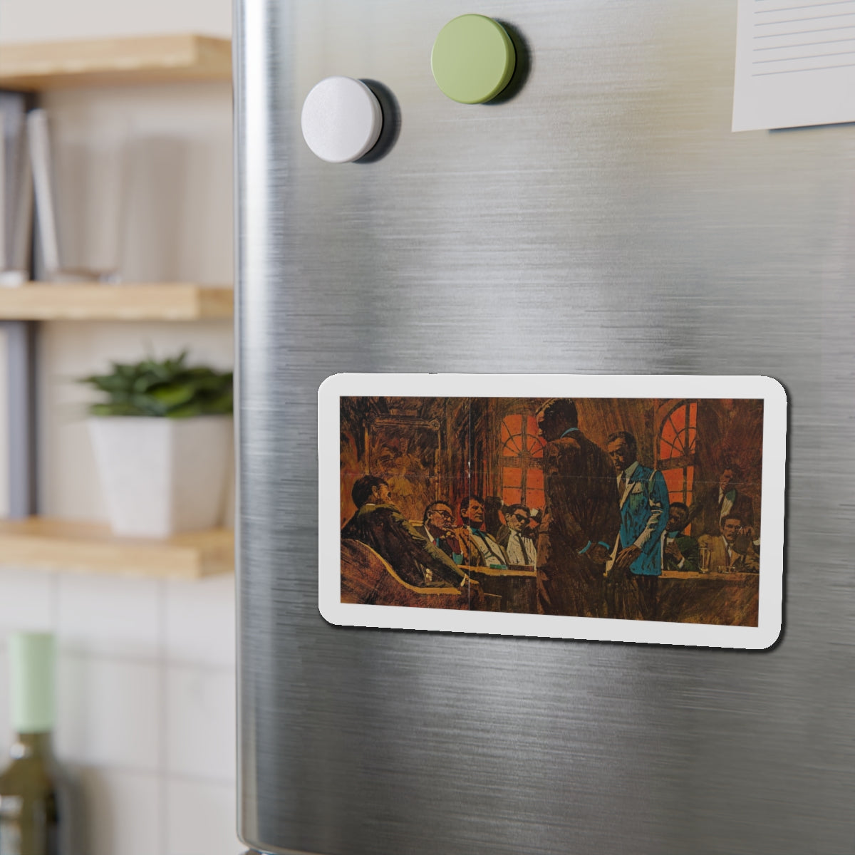 Publication unknown (3) (Magazine Illustration) Refrigerator Magnet-The Sticker Space