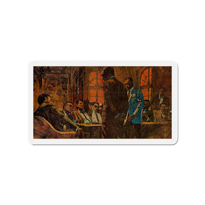 Publication unknown (3) (Magazine Illustration) Refrigerator Magnet-3" x 3"-The Sticker Space