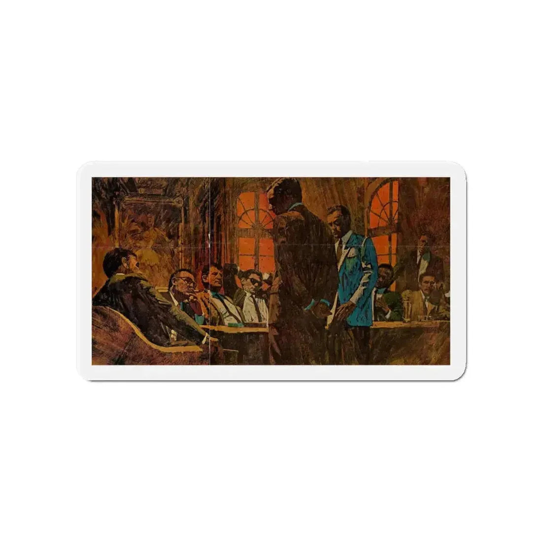 Publication unknown (3) (Magazine Illustration) Refrigerator Magnet 4 Inch Die-Cut - The Sticker Space