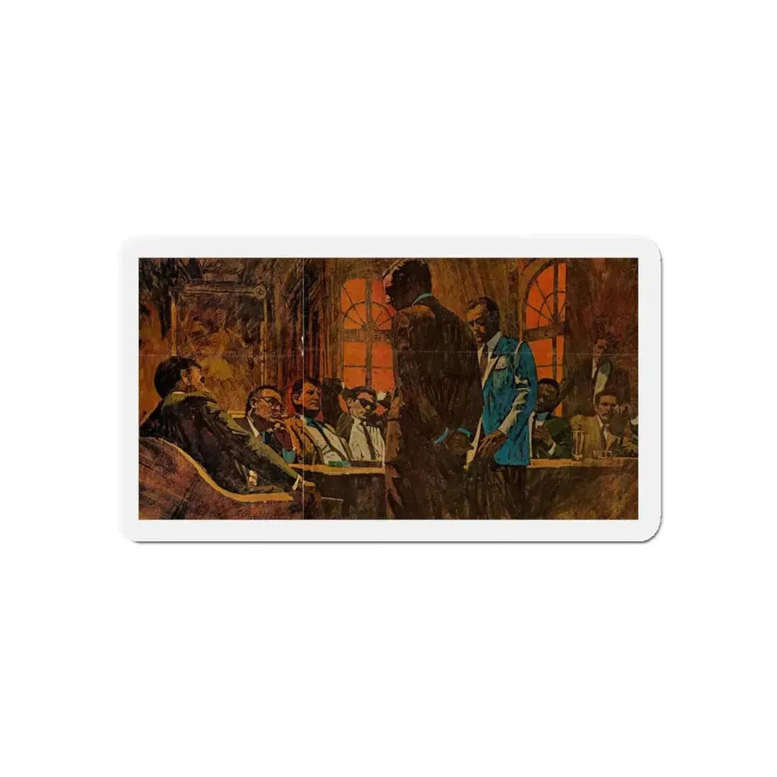 Publication unknown (3) (Magazine Illustration) Refrigerator Magnet 6 Inch Die-Cut - The Sticker Space