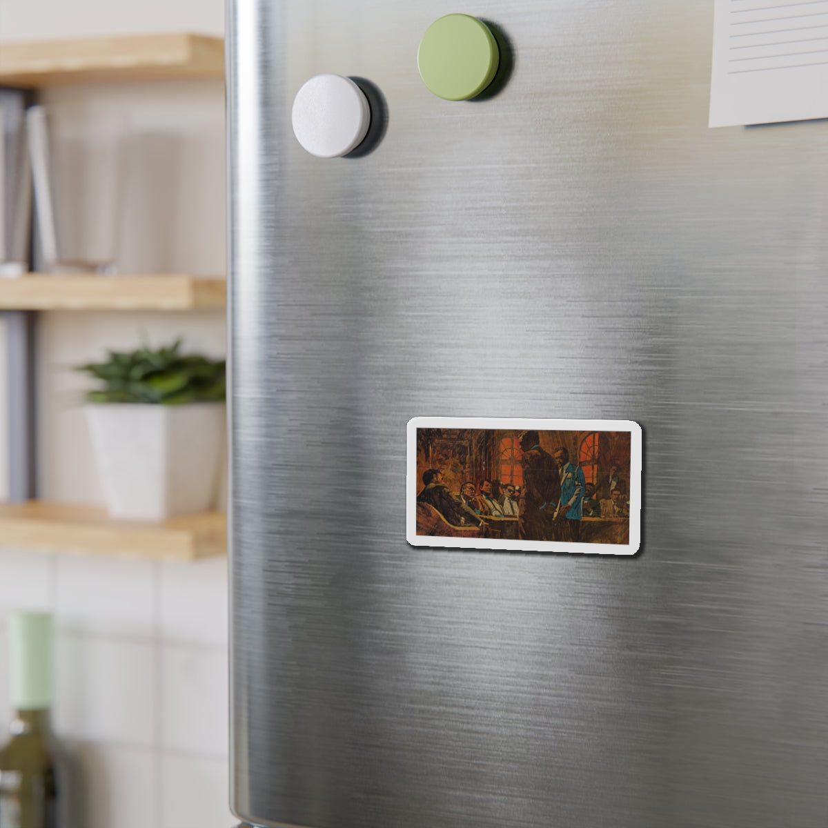 Publication unknown (3) (Magazine Illustration) Refrigerator Magnet-The Sticker Space