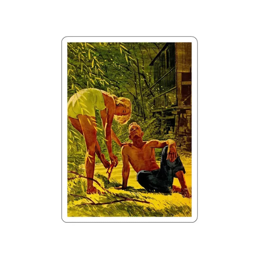 Publication unknown (5) (Magazine Illustration) STICKER Vinyl Die-Cut Decal - The Sticker Space