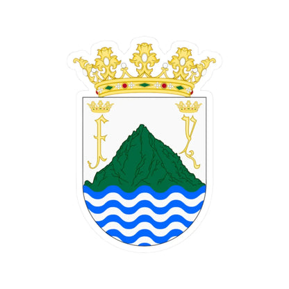 Puerto Plata Old Shield (Dominica) (Coat of Arms) STICKER Vinyl Kiss-Cut Decal 2 Inch White - The Sticker Space