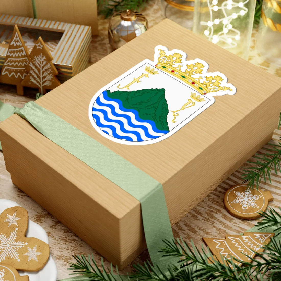 Puerto Plata Old Shield (Dominica) (Coat of Arms) STICKER Vinyl Kiss-Cut Decal - The Sticker Space