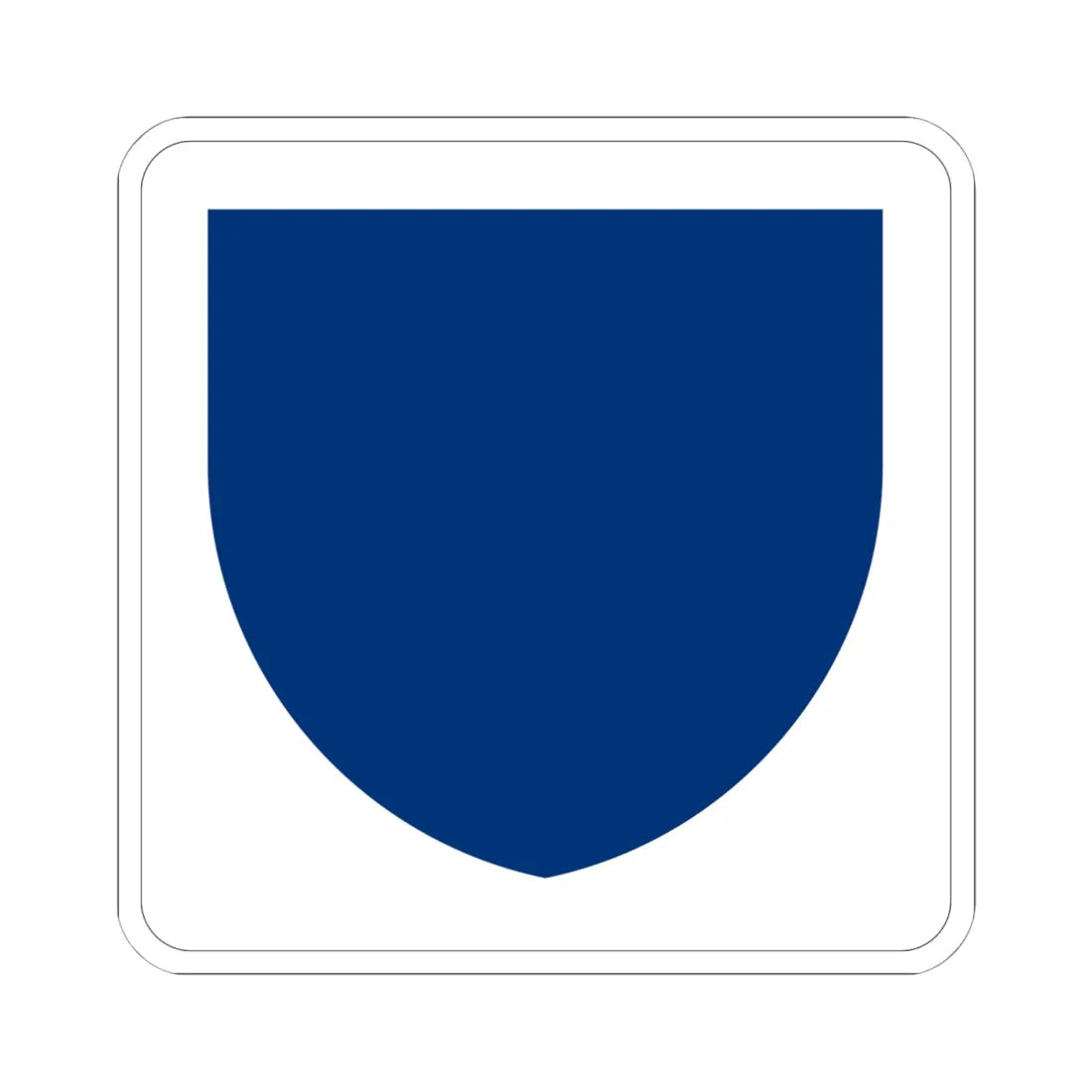 Puerto Rico Highway blank (Puerto Rico) (Road Sign) STICKER Vinyl Kiss-Cut Decal 6 Inch White - The Sticker Space