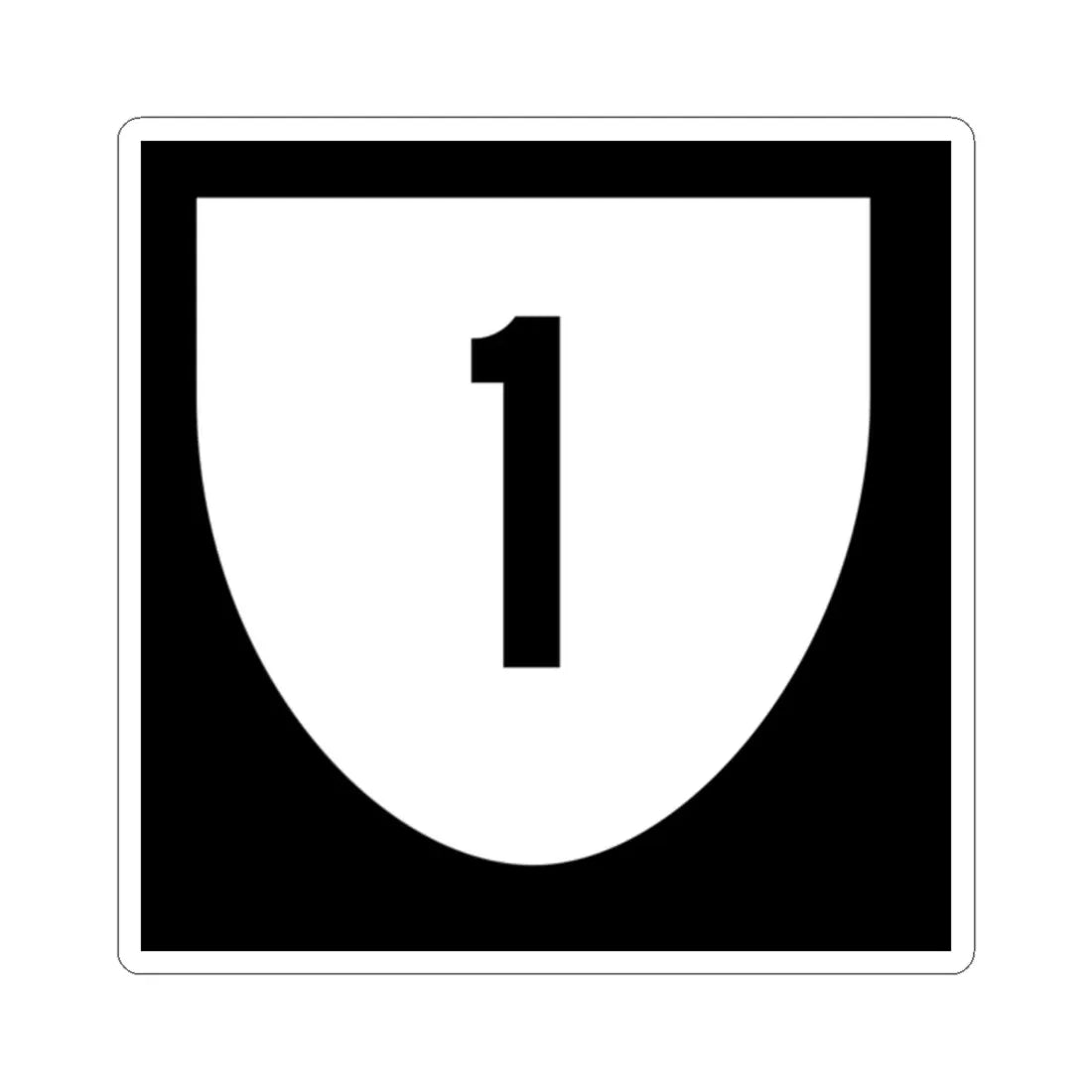 Puerto Rico Urban 1 (Puerto Rico) (Road Sign) STICKER Vinyl Kiss-Cut Decal 2 Inch White - The Sticker Space