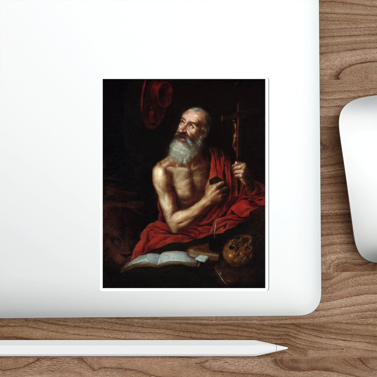 PUGA, Antonio - St Jerome (Artwork) STICKER Vinyl Die-Cut Decal-The Sticker Space