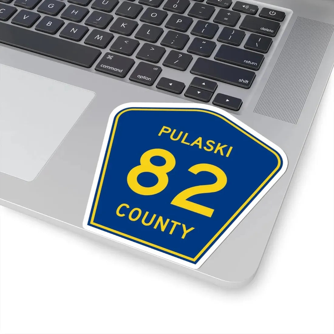 Pulaski County Route 82 AR (Arkansas) (Road Sign) STICKER Vinyl Kiss-Cut Decal - The Sticker Space