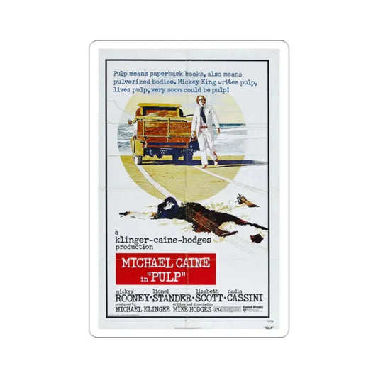 Pulp 1972 STICKER Movie Poster Vinyl Die-Cut Decal 2 Inch - The Sticker Space