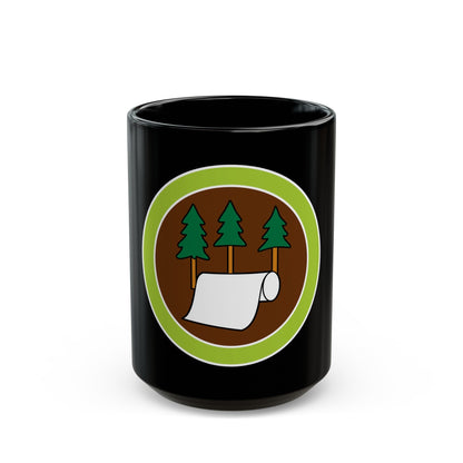 Pulp and Paper (Boy Scout Merit Badge) Black Coffee Mug-15oz-The Sticker Space