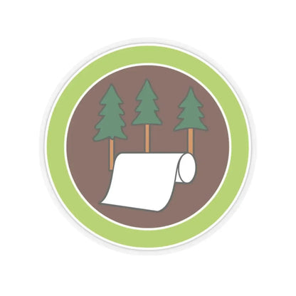 Pulp and Paper (Boy Scout Merit Badge) STICKER Vinyl Kiss-Cut Decal 2 Inch Transparent - The Sticker Space