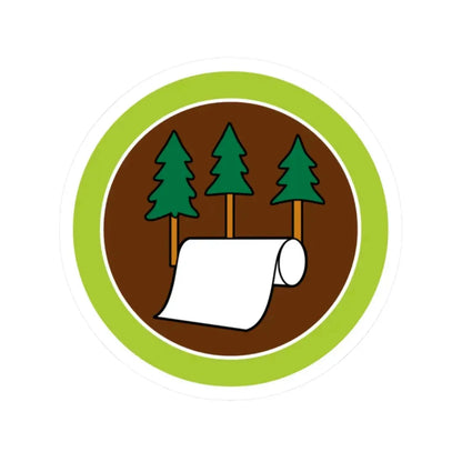 Pulp and Paper (Boy Scout Merit Badge) STICKER Vinyl Kiss-Cut Decal 2 Inch White - The Sticker Space