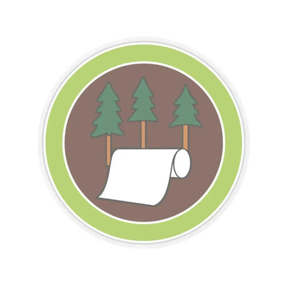 Pulp and Paper (Boy Scout Merit Badge) STICKER Vinyl Kiss-Cut Decal 4 Inch Transparent - The Sticker Space