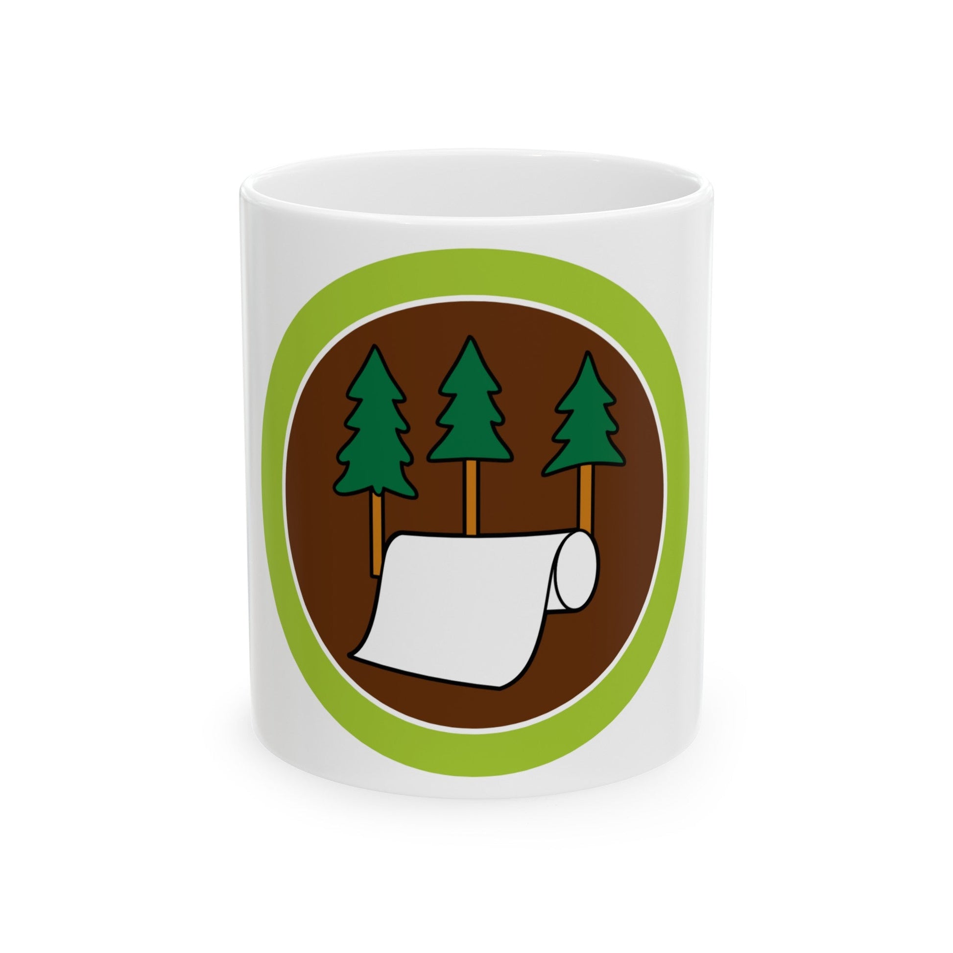 Pulp and Paper (Boy Scout Merit Badge) White Coffee Mug-11oz-The Sticker Space