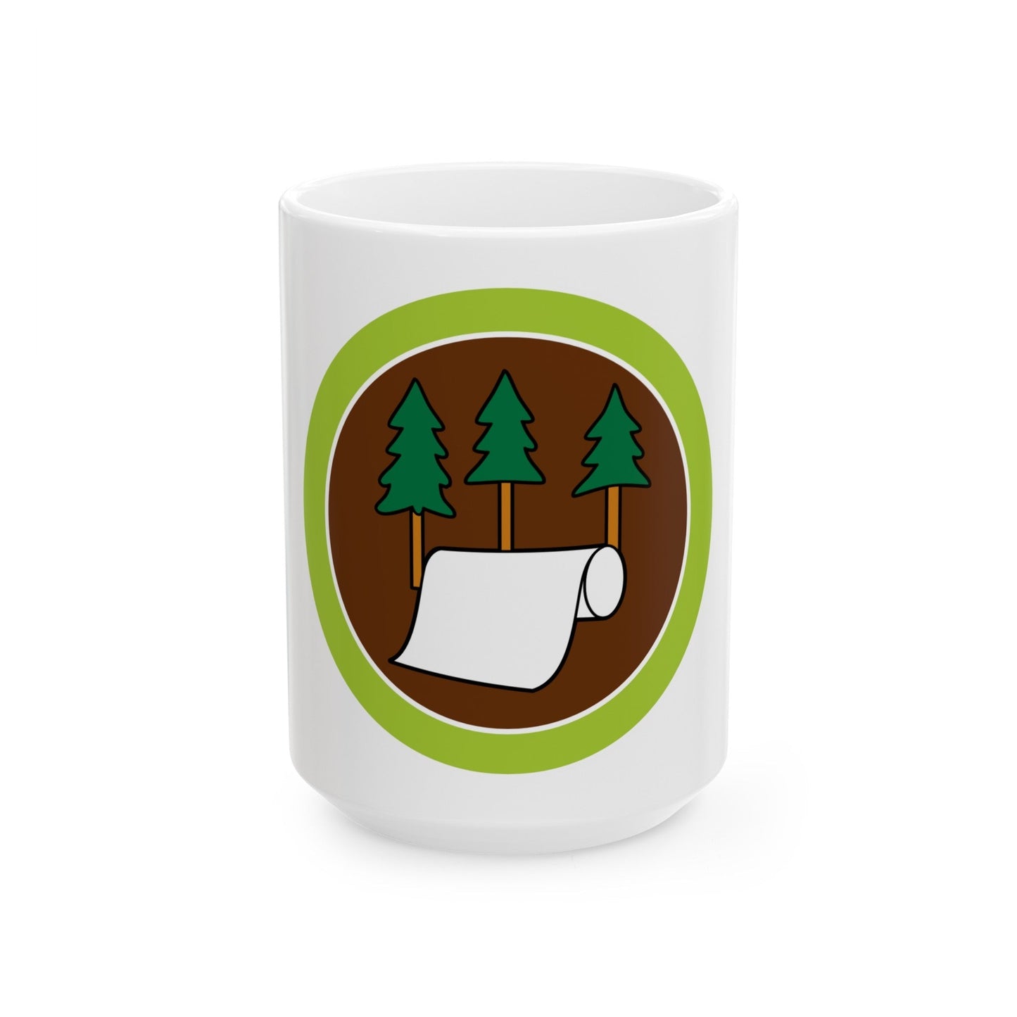 Pulp and Paper (Boy Scout Merit Badge) White Coffee Mug-15oz-The Sticker Space