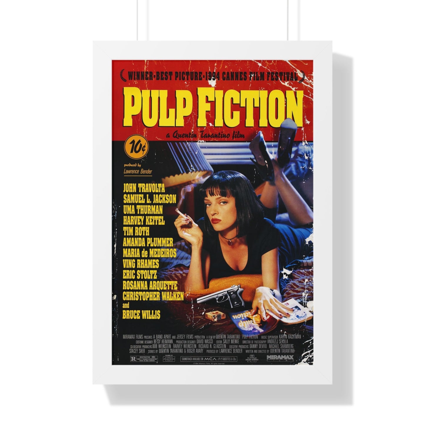 PULP FICTION (2) 1994 - Framed Movie Poster-16″ x 24″-The Sticker Space