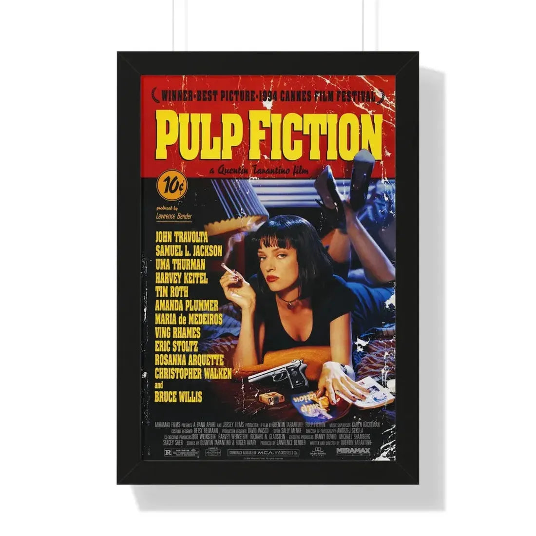 PULP FICTION (2) 1994 - Framed Movie Poster - The Sticker Space