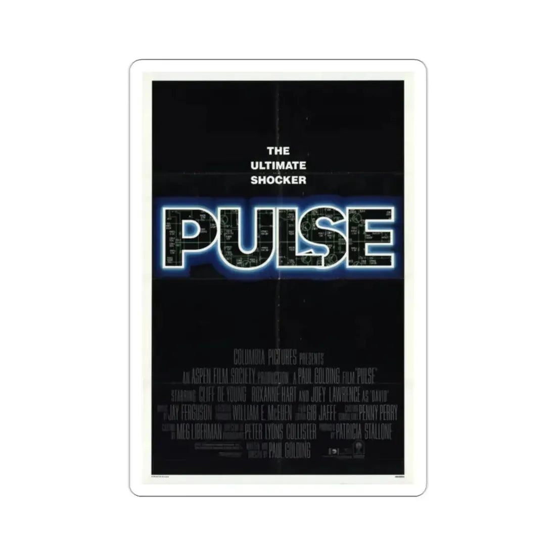Pulse 1988 Movie Poster STICKER Vinyl Die-Cut Decal 2 Inch - The Sticker Space
