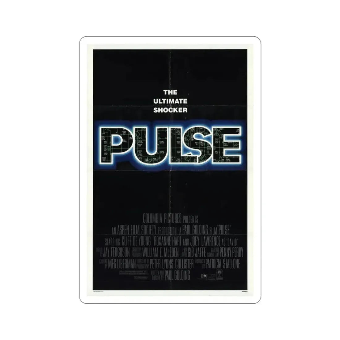 Pulse 1988 Movie Poster STICKER Vinyl Die-Cut Decal 3 Inch - The Sticker Space