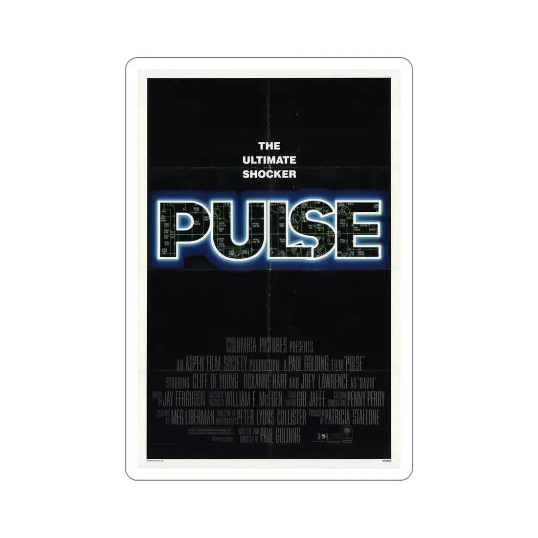 Pulse 1988 Movie Poster STICKER Vinyl Die-Cut Decal 5 Inch - The Sticker Space