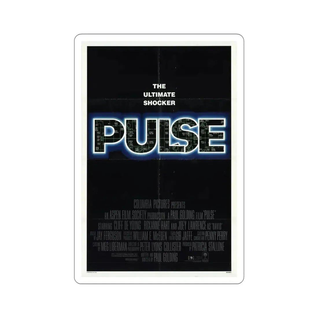 Pulse 1988 Movie Poster STICKER Vinyl Die-Cut Decal 6 Inch - The Sticker Space
