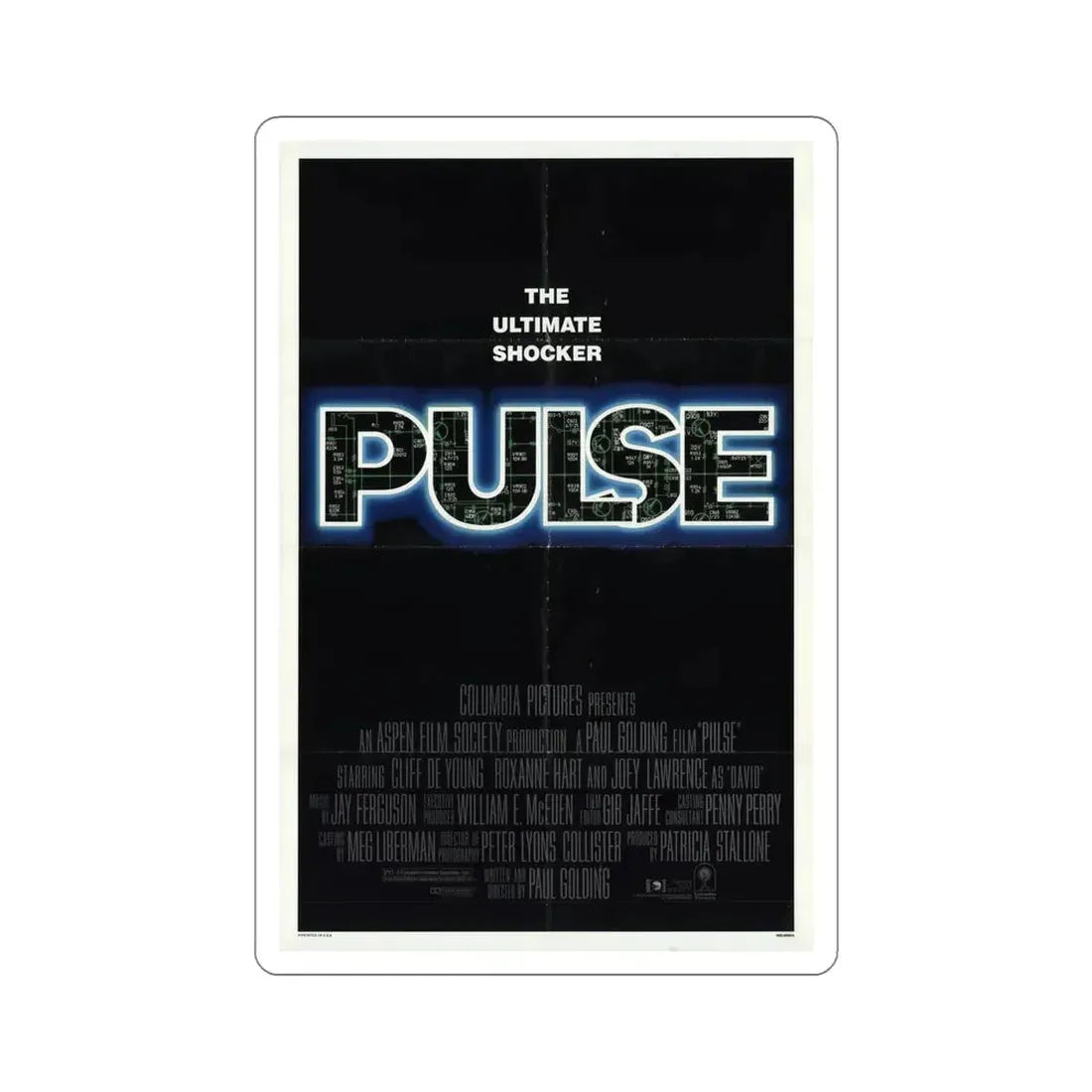 Pulse 1988 Movie Poster STICKER Vinyl Die-Cut Decal - The Sticker Space