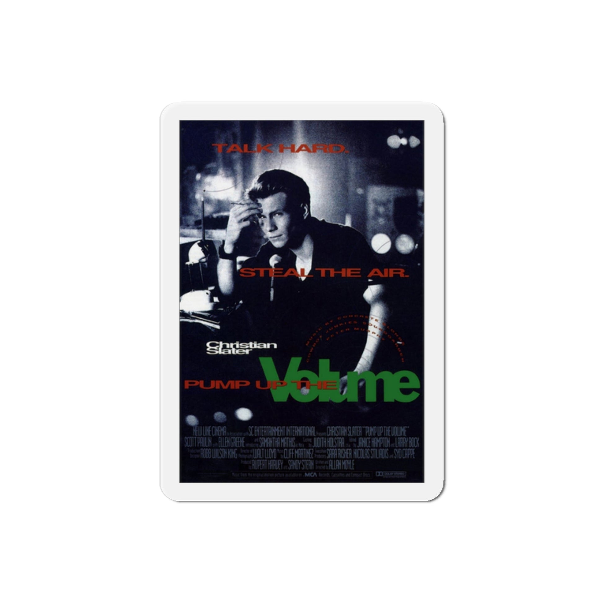 Pump Up the Volume 1990 Movie Poster Die-Cut Magnet-2" x 2"-The Sticker Space