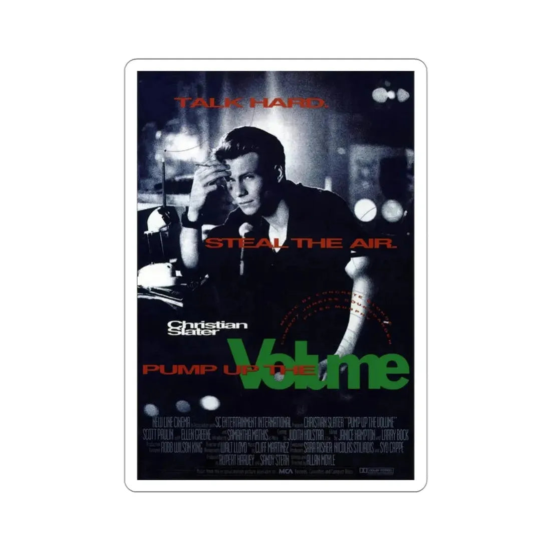 Pump Up the Volume 1990 Movie Poster STICKER Vinyl Die-Cut Decal 3 Inch - The Sticker Space