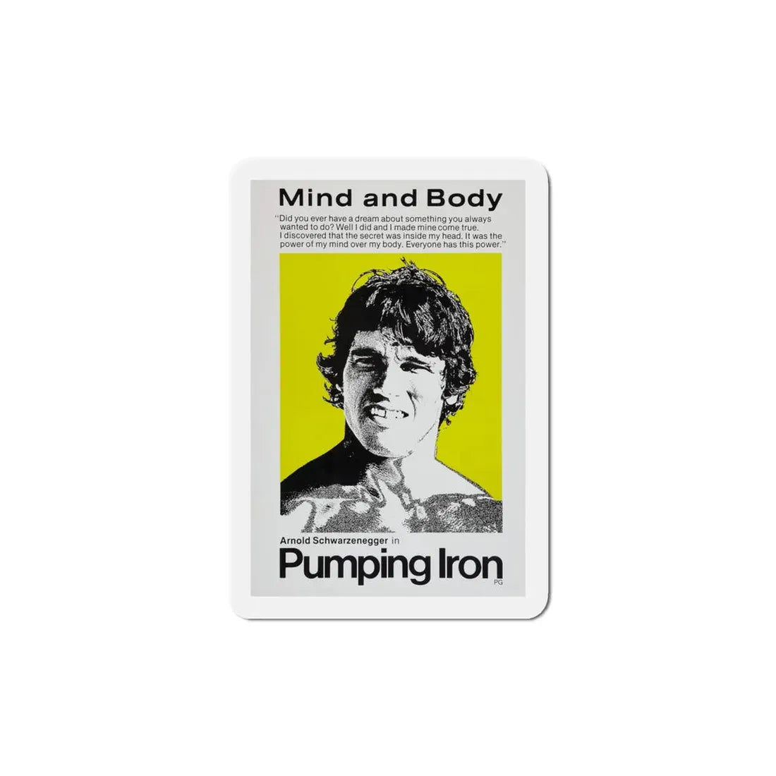 Pumping Iron 1977 2 Movie Poster Refrigerator Magnet - The Sticker Space