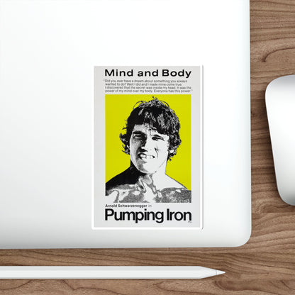 Pumping Iron 1977 2 Movie Poster STICKER Vinyl Die-Cut Decal-The Sticker Space