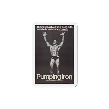 Pumping Iron 1977 Movie Poster Die-Cut Magnet-5 Inch-The Sticker Space