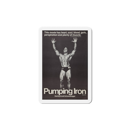 Pumping Iron 1977 Movie Poster Die-Cut Magnet-6 Inch-The Sticker Space