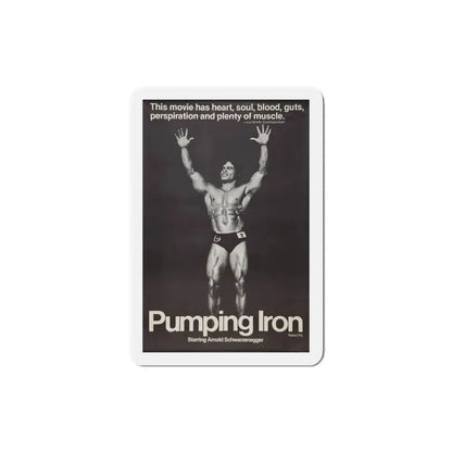 Pumping Iron 1977 Movie Poster Refrigerator Magnet 3 Inch - The Sticker Space