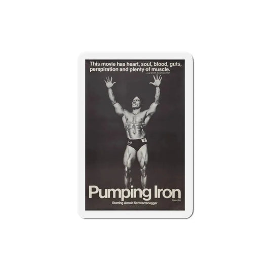 Pumping Iron 1977 Movie Poster Refrigerator Magnet 3 Inch - The Sticker Space