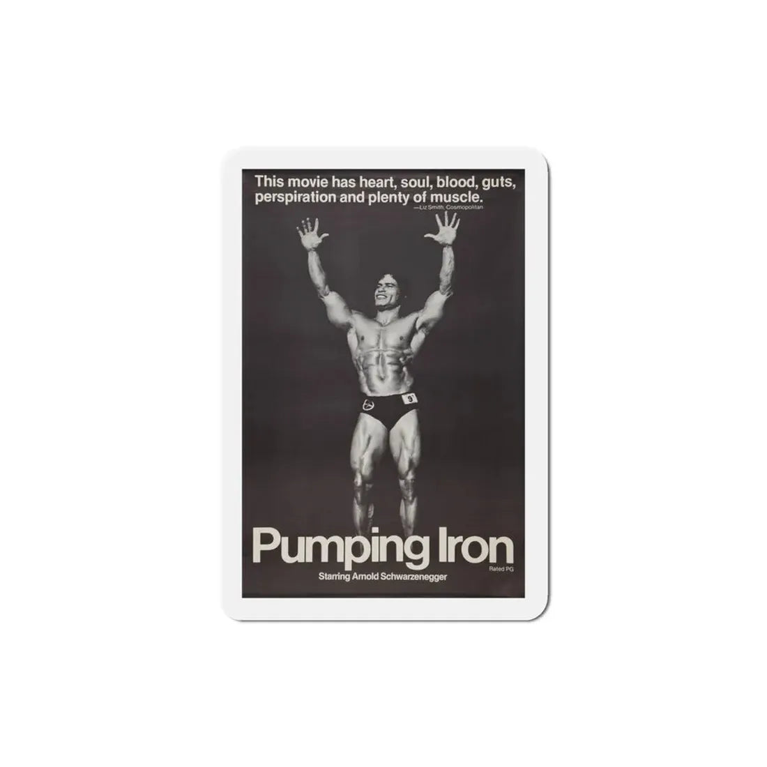 Pumping Iron 1977 Movie Poster Refrigerator Magnet - The Sticker Space