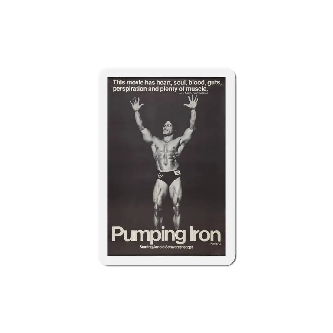 Pumping Iron 1977 Movie Poster Refrigerator Magnet - The Sticker Space