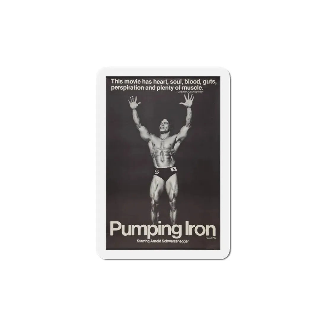 Pumping Iron 1977 Movie Poster Refrigerator Magnet - The Sticker Space