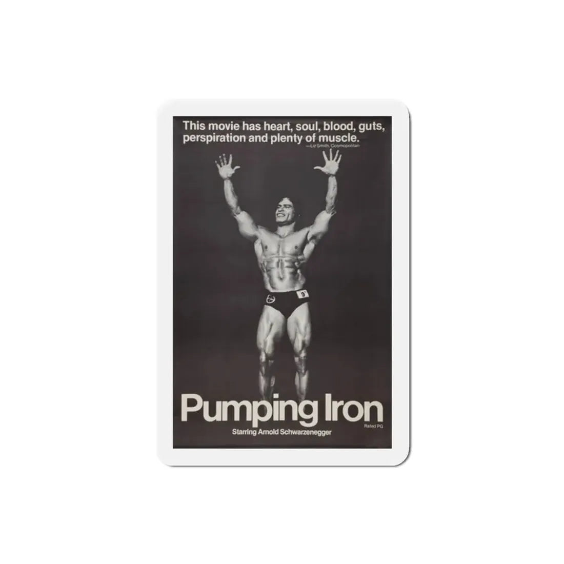 Pumping Iron 1977 Movie Poster Refrigerator Magnet - The Sticker Space