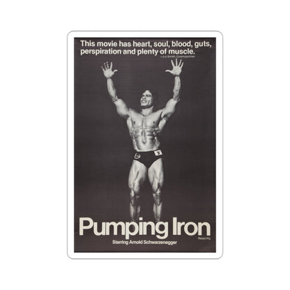 Pumping Iron 1977 Movie Poster STICKER Vinyl Die-Cut Decal-2 Inch-The Sticker Space