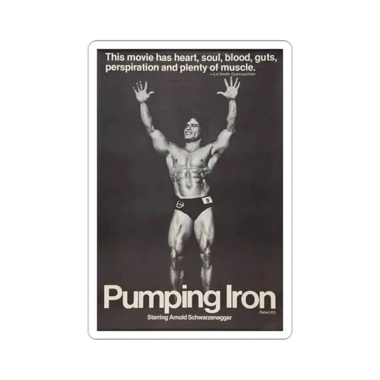 Pumping Iron 1977 Movie Poster STICKER Vinyl Die-Cut Decal 2 Inch - The Sticker Space