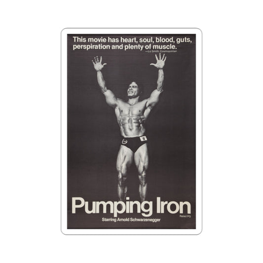 Pumping Iron 1977 Movie Poster STICKER Vinyl Die-Cut Decal-2 Inch-The Sticker Space