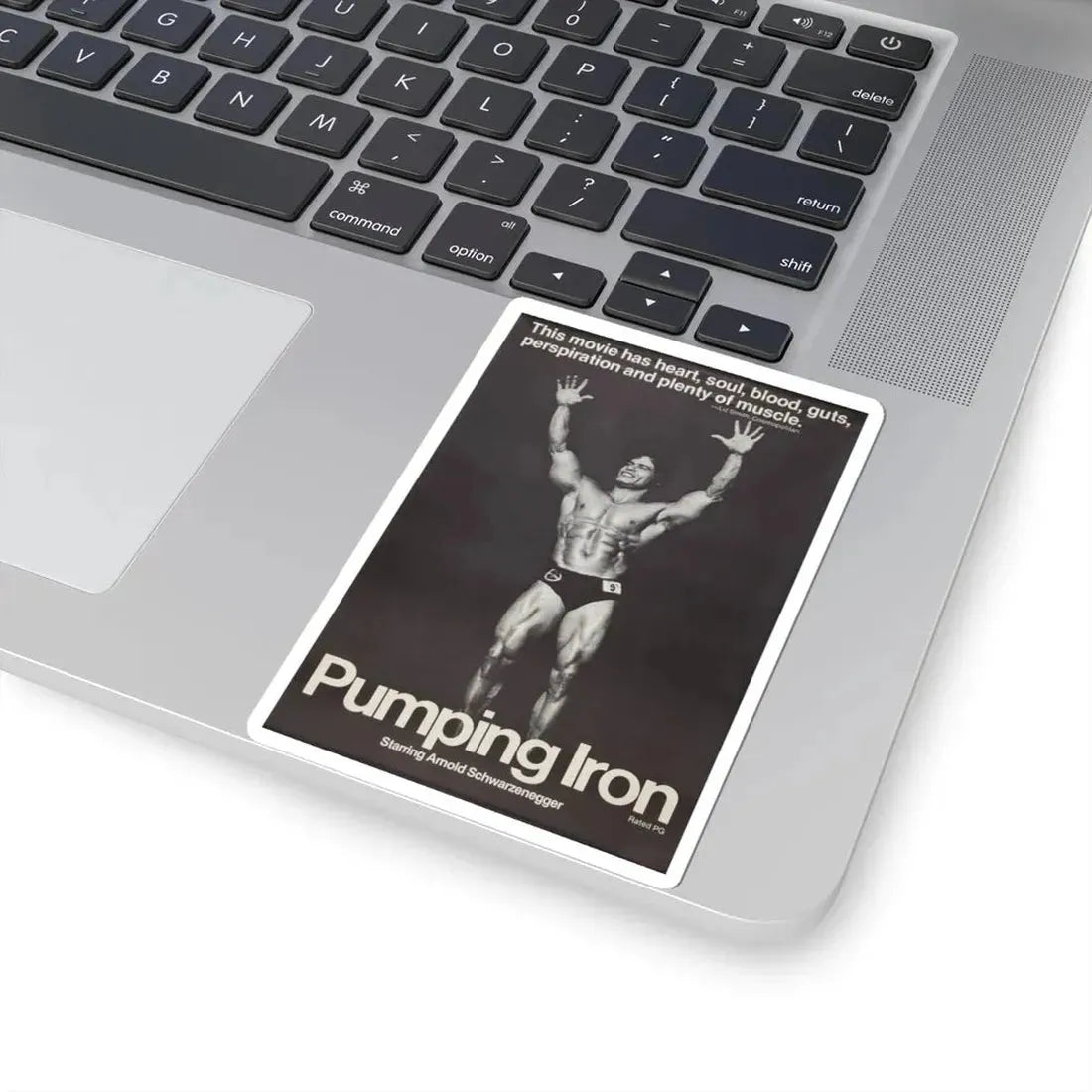 Pumping Iron 1977 Movie Poster - STICKER Vinyl Kiss-Cut Decal - The Sticker Space