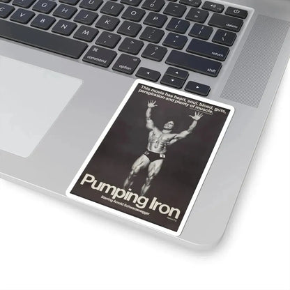 Pumping Iron 1977 Movie Poster - STICKER Vinyl Kiss-Cut Decal - The Sticker Space