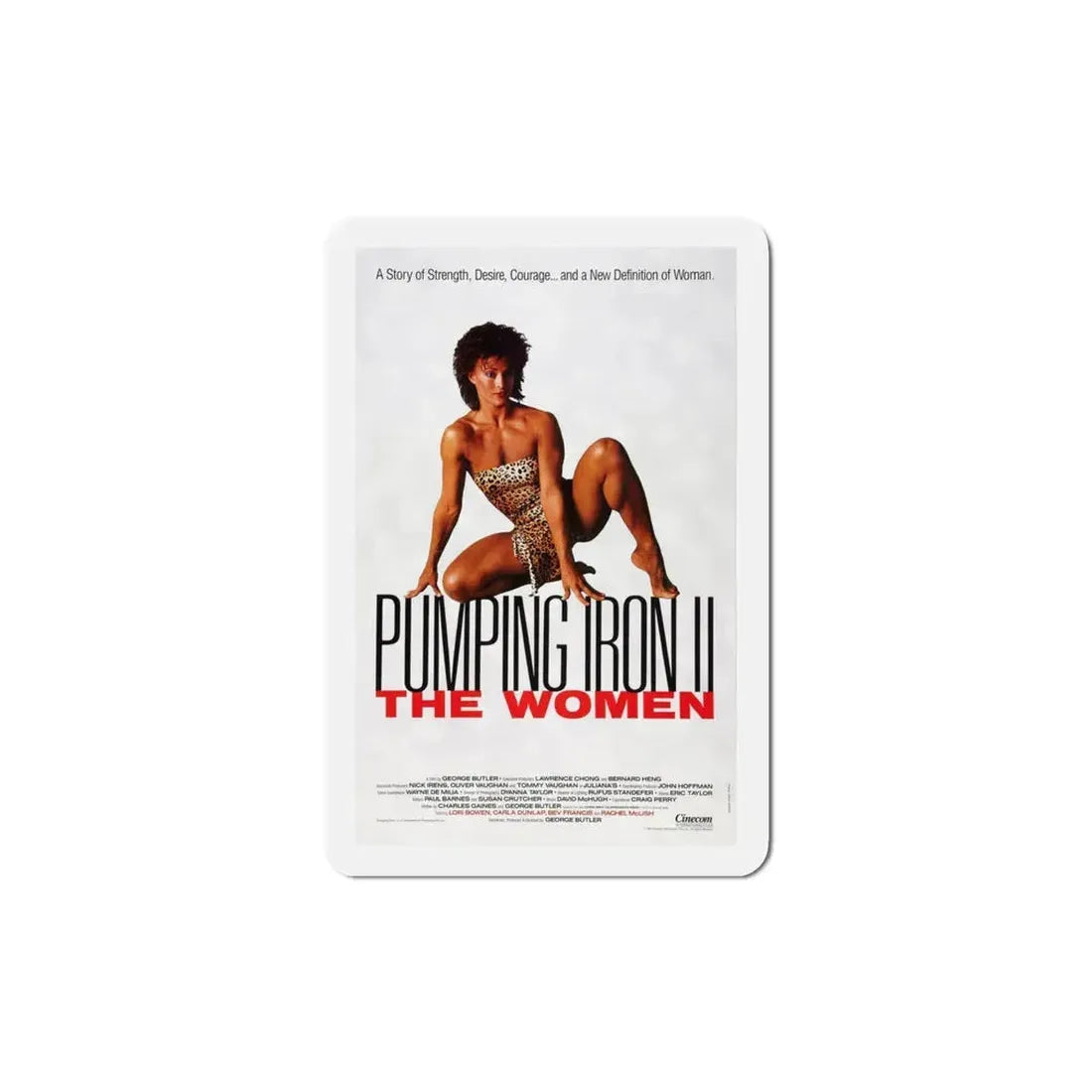 Pumping Iron II The Women 1985 Movie Poster Refrigerator Magnet 4 Inch - The Sticker Space