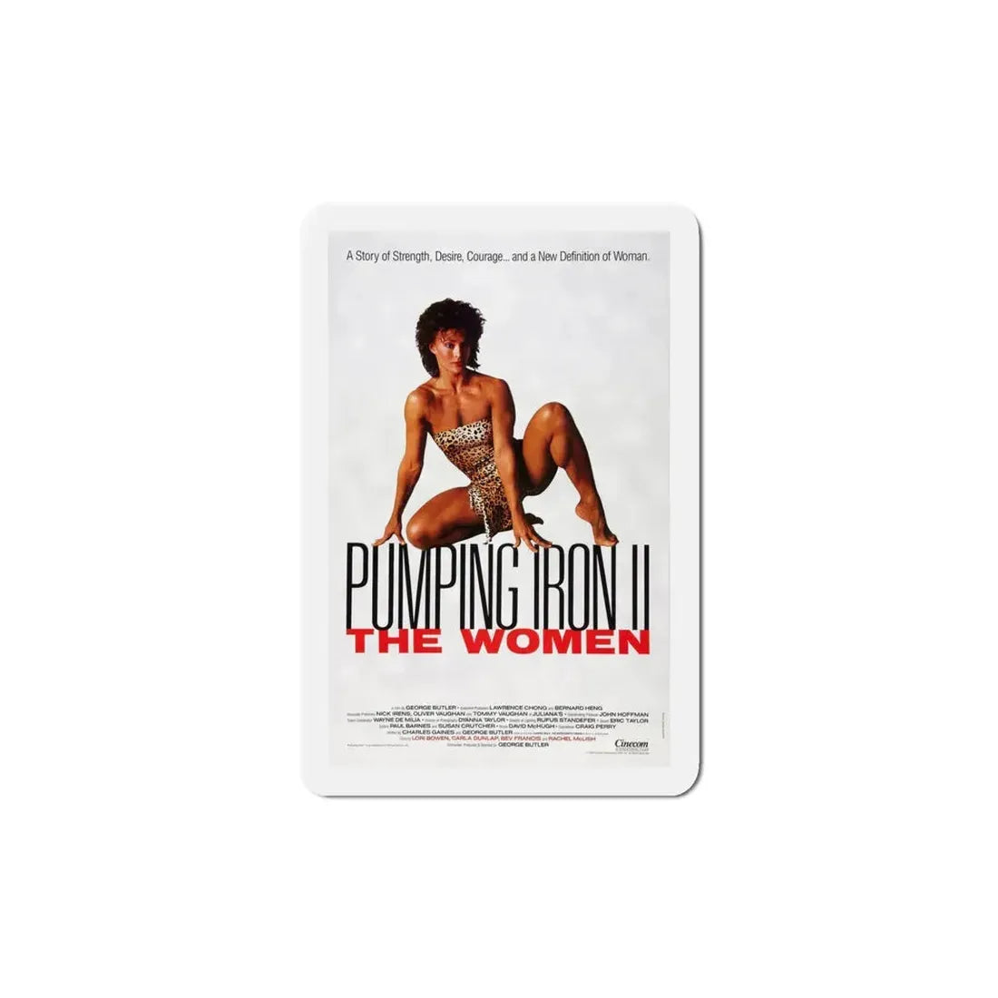 Pumping Iron II The Women 1985 Movie Poster Refrigerator Magnet 5 Inch - The Sticker Space