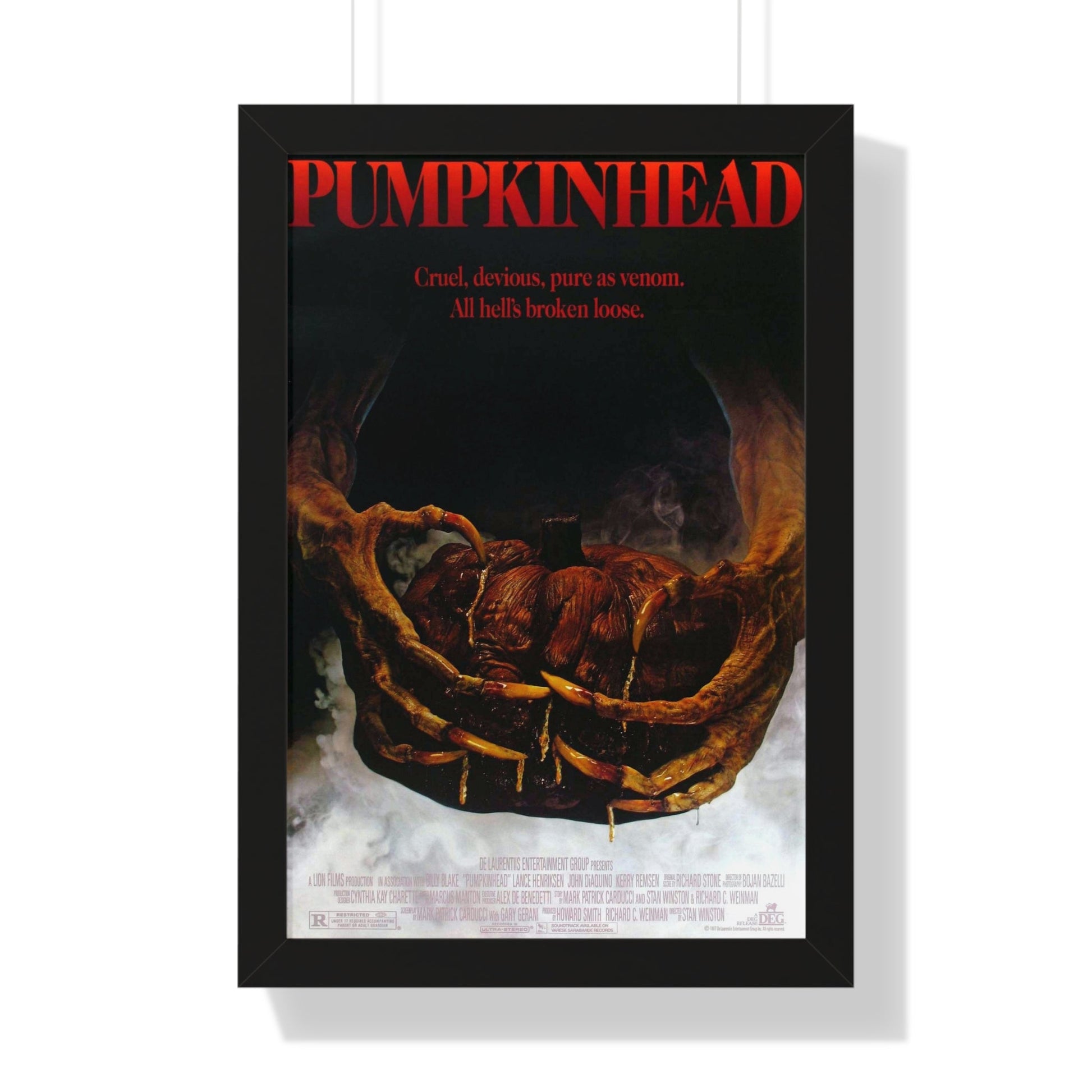 PUMPKINHEAD 1988 - Framed Movie Poster-16″ x 24″-The Sticker Space