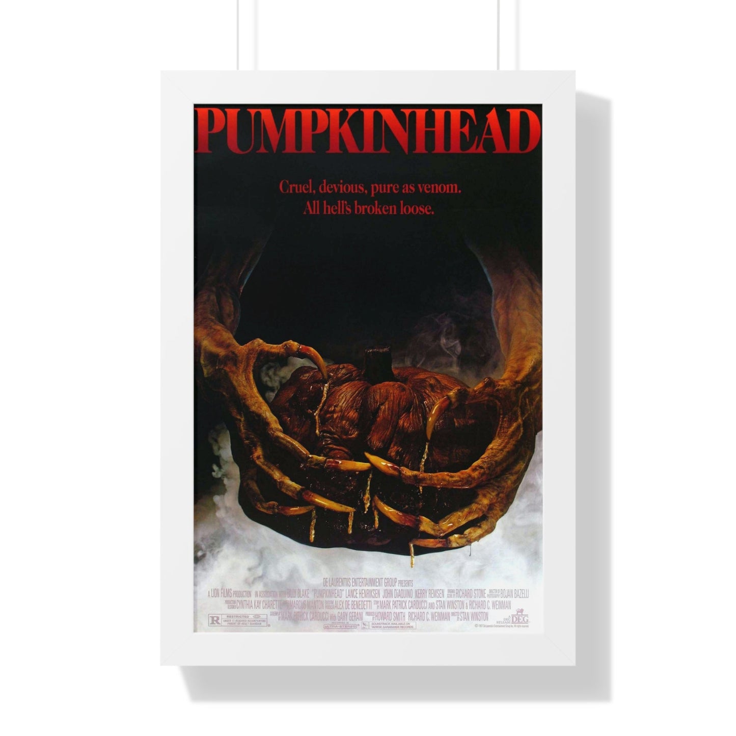 PUMPKINHEAD 1988 - Framed Movie Poster-16″ x 24″-The Sticker Space